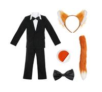 I Love Fancy Dress Men's Nick Fox Costume - 6 Pcs with Suit & Thin Tail | Size: XL I Love Fancy Dress Multicolor XL