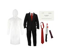 I Love Fancy Dress Men's Patrick Bateman Costume 6 Pcs | Size: 2XL I Love Fancy Dress Multicolor 2XL