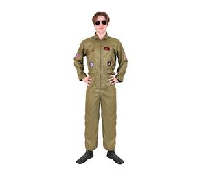 I LOVE FANCY DRESS Mens U.s Army Pilot Jumpsuit Costume