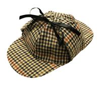 I Love Fancy Dress Men's Victorian Detective Deerstalker Hat in Brown | Size: 1 Pack I Love Fancy Dress Brown 1 Pack