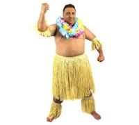 I Love Fancy Dress Men's Zulu Warrior Costume in Beige | Size: Medium I Love Fancy Dress Beige Medium