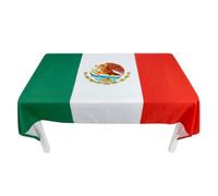 I LOVE FANCY DRESS Mexico Flag Tablecloth - Pack of 1 - 5ft x 3ft Polyester Table Cloth with Bold Mexican Flag Print - National Day, Sporting & Themed Event Decoration, Fiesta or Home Décor