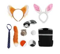 I Love Fancy Dress Nick & Judy Couples Costume - 10 Pcs | Size: Medium I Love Fancy Dress Multicolor Medium