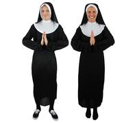 I Love Fancy Dress Nun Costume in Black | Size: 2XL I Love Fancy Dress Black 2XL