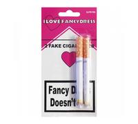 I Love Fancy Dress Pack of Fake Cigarettes | Size: 1 Pack I Love Fancy Dress Multicolor 1 Pack