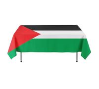 I LOVE FANCY DRESS Palestine Flag Tablecloth - Pack of 1 - 5ft x 3ft Polyester Table Cloth with Bold Palestinian Flag Print - National Day, Cultural Event Decoration, House or Table Décor