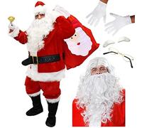 I LOVE FANCY DRESS Professional Santa Costume - Xlarge - 12-Piece Super Deluxe Father Christmas Costume with Accessories - Santa's Grotto Costume
