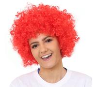 I Love Fancy Dress Red Curly Wig | Size: 3 Pack I Love Fancy Dress Red 3 Pack
