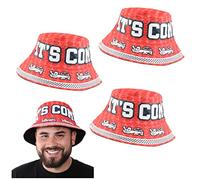 I LOVE FANCY DRESS Red England Bucket Hat - Novelty It’s Coming Home Headwear for Football Fans - Fun England Supporters Cap for Matches, Parties & St George’s Day Lions