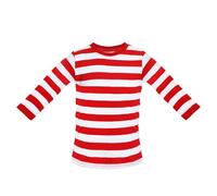 I Love Fancy Dress Red & White Striped Long Sleeve Top | Size: Large I Love Fancy Dress Red Large
