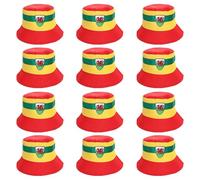 I LOVE FANCY DRESS Reversible Welsh Bucket Hat - Pack of 12-58cm Bucket Hat with Welsh Dragon Emblem - Football Rugby Sport Supporters Accessory