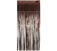 I Love Fancy Dress Rose Gold Foil Door Curtain Backdrop 8Ft Tinsel - Pack Of 3