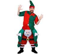 I Love Fancy Dress Santa Pick me up Costume with Elf Tunic | Size: XL I Love Fancy Dress Multicolor XL