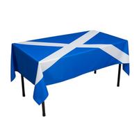 I LOVE FANCY DRESS Scotland Flag Tablecloth - St Andrew’s Cross Design - 5ft x 3ft Polyester Table Cover for Burns Night, St Andrew’s Day, Sporting Events & National Celebrations - Pack Of 1
