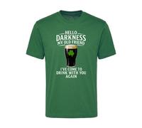 I Love Fancy Dress St Patricks Green T-Shirt with Hello Darkness Print in White | Size: Medium I Love Fancy Dress Green M