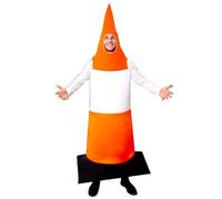 I LOVE FANCY DRESS Traffic Cone Costume - Pack of 12 - Orange & White Road Traffic Cone - Stag Night Funny Novelty Party Costume