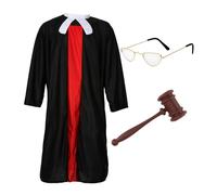 I Love Fancy Dress TV Judge Costume Set - Robe, Gavel & Glasses I Love Fancy Dress Multicolor