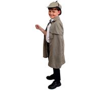 Victorian Detective Deluxe Fancy Dress Set with Hat - Perfect For Book Week or Halloween Fancy Dress Costumes in X-Large Size (Deerstalker Hat and Matching Cape)