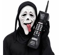 I LOVE FANCY DRESS Wazzup Ghost Face Mask, Inflatable Phone & Gloves Costume Movie Scary Halloween
