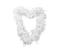 Feather Boa 80g Thick Hen Night Accessory Fancy Dress Flapper Boas in 10 Colours 1920's Burlesque Feathers (White)