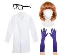I LOVE FANCY DRESS Women’s Cartoon Lab Genius Costume - Standard - Includes Lab Coat, Wig, Glasses & Gloves