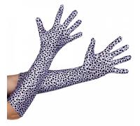 DALMATIAN PRINT GLOVES PERFECT FOR ADULT LADIES SCHOOL BOOK WEEK & WORLD BOOK DAY CHARACTER DALMATION FANCY DRESS COSTUME ACCESSORY