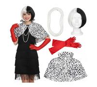 I Love Fancy Dress Women's Evil Dog Lady Costume - 5 Pcs | Size: 2XL I Love Fancy Dress Multicolor 2XL