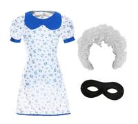 I Love Fancy Dress Women's Granny Burglar Costume Set in Blue | Size: Small I Love Fancy Dress Blue Small