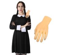 I Love Fancy Dress Women's Midweek Horror Costume - with Hand Prop in Black | Size: Large I Love Fancy Dress Black Large