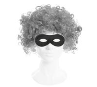 I Love Fancy Dress Women's Storybook Accessory Set - Wig & Mask in Grey I Love Fancy Dress Grey