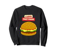 I Love Fast Food Burger Fries Pizza Sandwich Cheeseburger Sweatshirt
