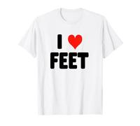 I Love Feet - Heart Cute Funny Podiatry Foot Doctor T-Shirt