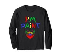I Love Finger Paint I'm Paint Cute Couple Art Valentine Long Sleeve T-Shirt
