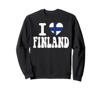 I Love FINLAND Heart Flag Retro Travel Souvenir Sweatshirt
