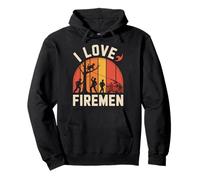 I Love Firemen Brave Rescue Heroes Pullover Hoodie