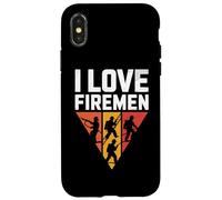 I Love Firemen Courage Brave Heroes Case for iPhone X/XS
