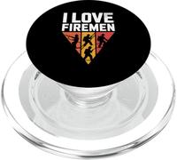 I Love Firemen Courage Brave Heroes PopSockets PopGrip for MagSafe