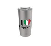 I Love Florence Italy Flag Stainless Steel Insulated Tumbler