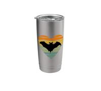 I Love Flying Fox Bat Fan Retro Bat Stainless Steel Insulated Tumbler