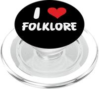 I Love Folklore - Heart - Book Read Reading Write Writing PopSockets PopGrip for MagSafe