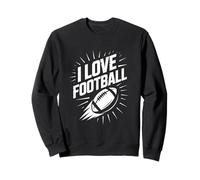 I LOVE FOOTBALL Football Fan Team Spirit Sweatshirt