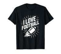 I Love Football Football Fan Team Spirit T-Shirt