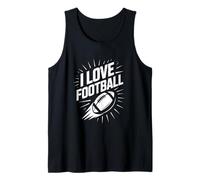 I Love Football Football Fan Team Spirit Tank Top