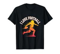 I Love Football Running Back American Football Player Value Graphic T-Shirt