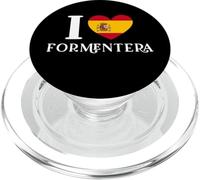 I Love Formentera Ibiza Heart Spain Flag PopSockets PopGrip for MagSafe