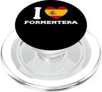 I Love Formentera Ibiza Heart Spain Flag PopSockets PopGrip for MagSafe