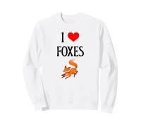 I Love Foxes I Heart Foxes Canidae Canine Canids Fox lover Sweatshirt