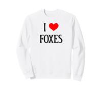 I Love Foxes I Heart Foxes Canidae Canine Canids Fox lover Sweatshirt