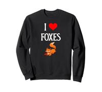 I Love Foxes I Heart Foxes Canidae Canine Canids Fox lover Sweatshirt