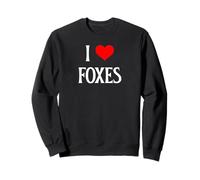 I Love Foxes I Heart Foxes Canidae Canine Canids Fox lover Sweatshirt